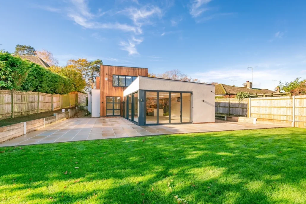 Contemporary new build home completed by Christie's